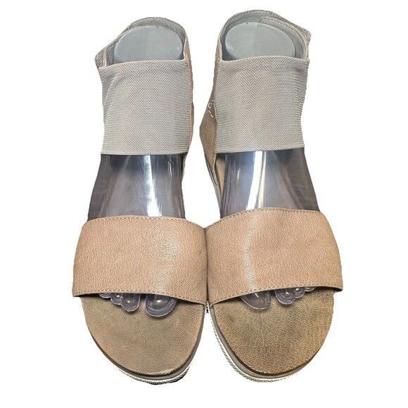 EILEEN FISHER Spree Sport Sandal Tan Platform Adjustable Ankle Strap Women's 8 - Picture 5 of 14